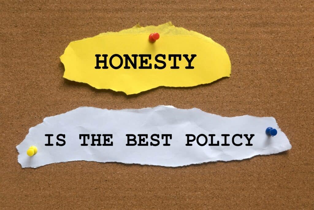 Be honest in your emails